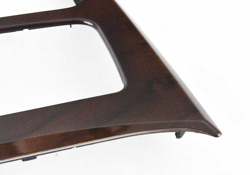 Juego de molduras decorativas de madera de nogal para BMW Serie 3 E90, E90N, E91, E91N (OEM 51167129547). Original BMW.