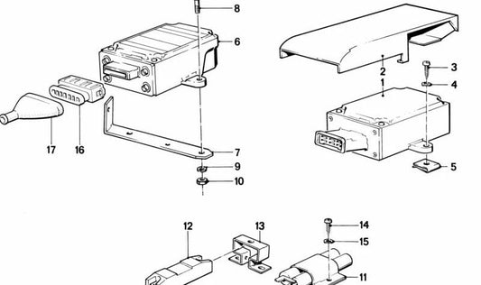 Vorheizungswiderstand OEM 12141273205 für BMW E23. Original BMW.