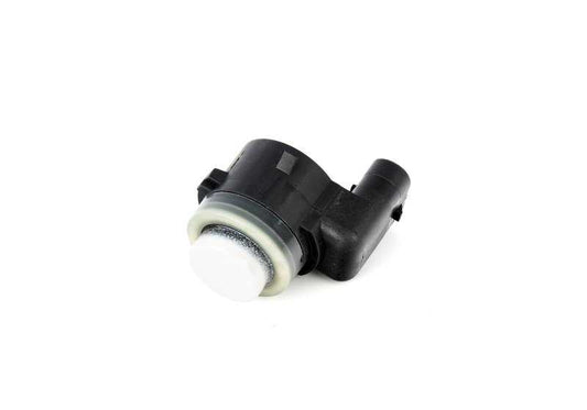 Sensor ultrassônico branco alpino para BMW Série 1 F52, X1 F48, F48N, X2 F39, X3 F25, X4 F26, X6 F86, MINI F54, F55, F56N, F57N (OEM 66209283751). BMW originais.