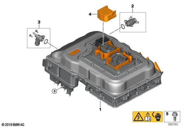 Electrónica de Maquinaria para BMW I12, I12N, I15 (OEM 12365A38143). Original BMW.