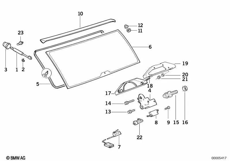 Spring for BMW Series 5 E34 (OEM 51718149084). Genuine BMW.