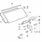 Heckscheibenschloss für BMW 5er E34, E39 (OEM 51248120167). Original BMW.