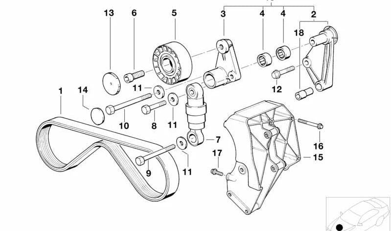 Tornillo hexagonal con arandela para BMW E81, E82, E87N, E88, E36, E46, E90, E90N, E91, E91N, E92, E93, E34, E39, E60, E60N, E61, E61N, E63, E63N, E64, E64N, E65, E66, E84, E53, E70, E71 (OEM 07119906141). Original BMW