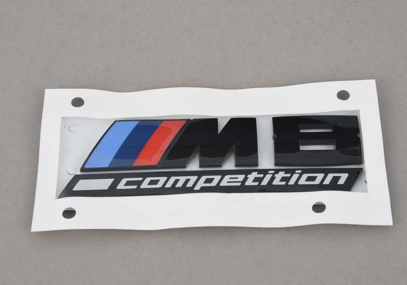 Inscripción BMW M8 Competition en negro brillante para BMW F91, F92, F93 (OEM 51148098328). Original BMW.