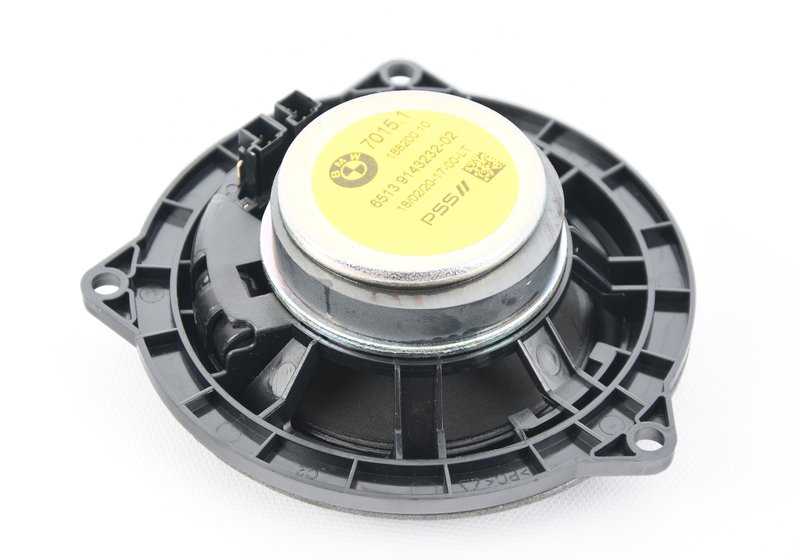 Altavoz de sonido medio OEM 65139143232 para BMW (E81, E82, E87, E88, E90, E91, E92, E93, E84). Original BMW.