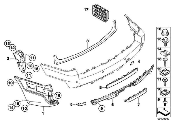 Tapa Enganche De Remolque Con Trampilla Hp Para Bmw X3 E83 . Original Recambios