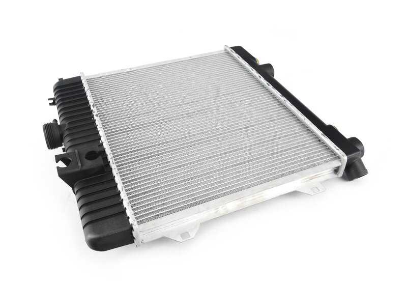 Water radiator with transmission oil cooler for BMW E30, E28 (OEM 17111707811). Original BMW