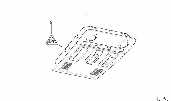 Módulo de control de techo OEM 61319225530 para BMW Serie 1 (E81, E82, E87). Original BMW.