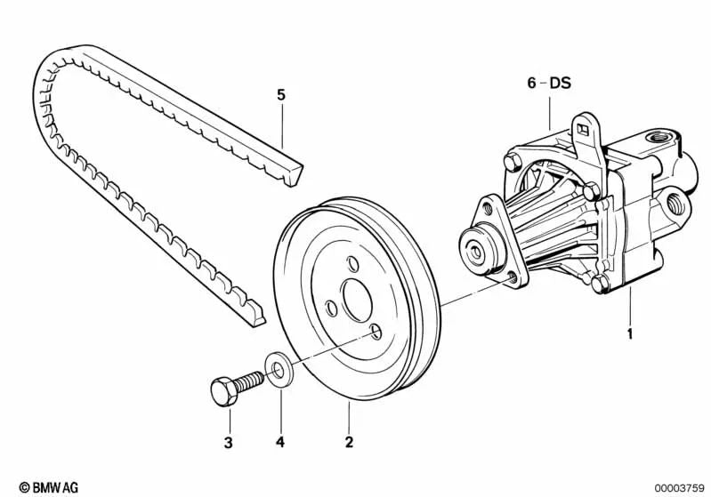 Juego de juntas para bomba de paletas para BMW E30 (OEM 32412226856). Original BMW