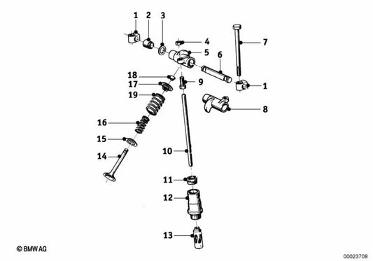 Varilla de empuje para BMW F07, F10, F11, F06, F12, F13, F01N, F02N (OEM 11320033122). Original BMW