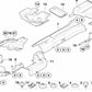 Right heat insulation for BMW 5 Series E60, E60N, E61, E61N, 6 Series E63, E63N, E64, E64N (OEM 51487170012). Original BMW.