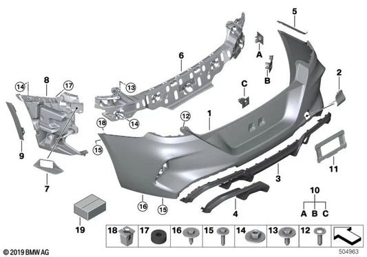 Embudo absorber izquierdo para BMW Serie 8 F93 (OEM 51128094533). Original BMW