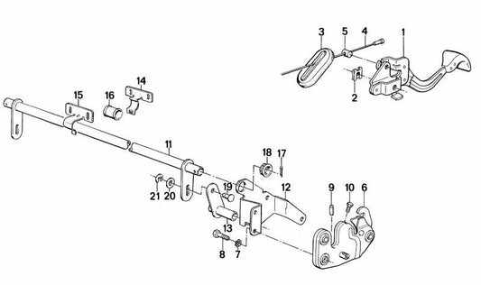 Cerradura delantera derecha para BMW E23 Serie 7 (OEM 51231864686). Original BMW