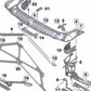 Barra diagonal inferior OEM 51647302947 para BMW Serie 2 (F23) y Serie 4 (F33). Original BMW.