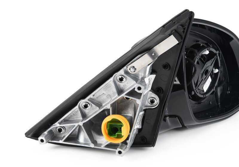 Espejo exterior sin cristal, calefactado, derecho para BMW F16 (OEM 51167416146). Original BMW.