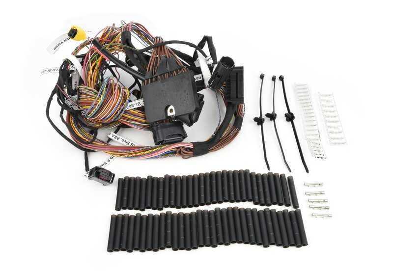 Kit de reparación de cables delantero izquierdo para BMW Serie 5 F07N, F10, F11N, F18, Serie 6 F06, F12, F13, Serie 7 F01N, F02N (OEM 61119327504). Original BMW