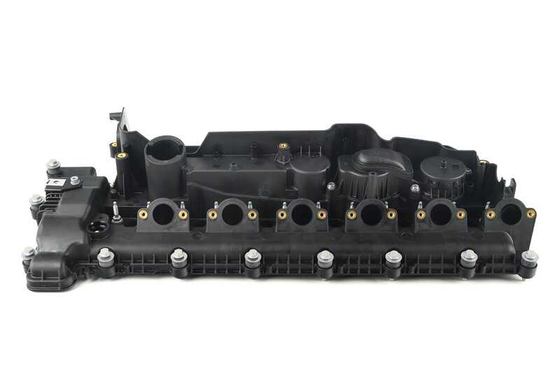 Cylinder Head Cover for BMW E46, E39, E38, E53 (OEM 11127786890). Genuine BMW.