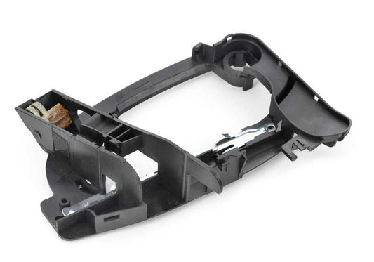 Soporte manija exterior de puerta delantera derecha para BMW Serie 7 E65, E66 (OEM 51217191574). Original BMW