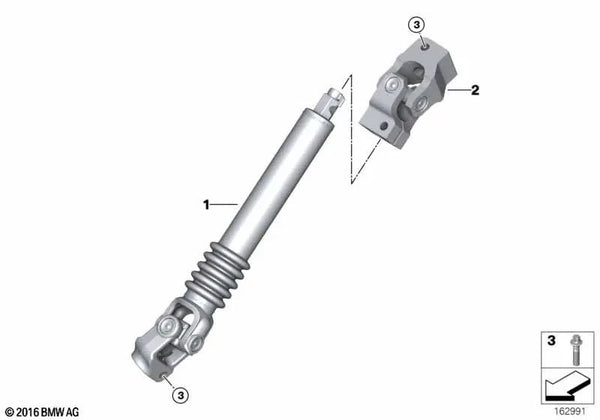 Cruceta para BMW E82, E90, E92, E93 (OEM 32302283433). Original BMW