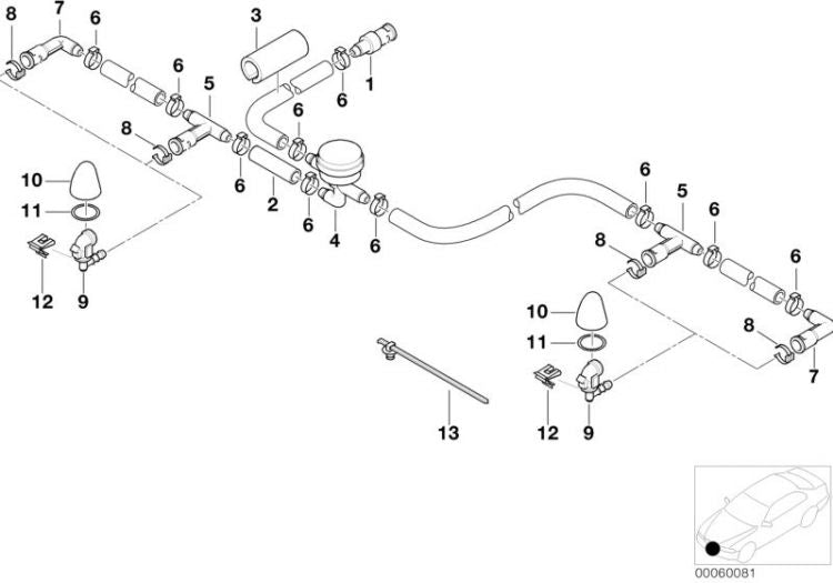 Cubierta Lavafaros Imprimida Para Bmw X5 E53. Original Recambios