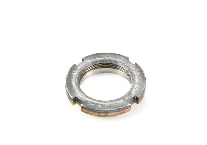 Ring nut for BMW E36, E46, E34, E39, E32, E38, E85 (OEM 24201219142). Genuine BMW