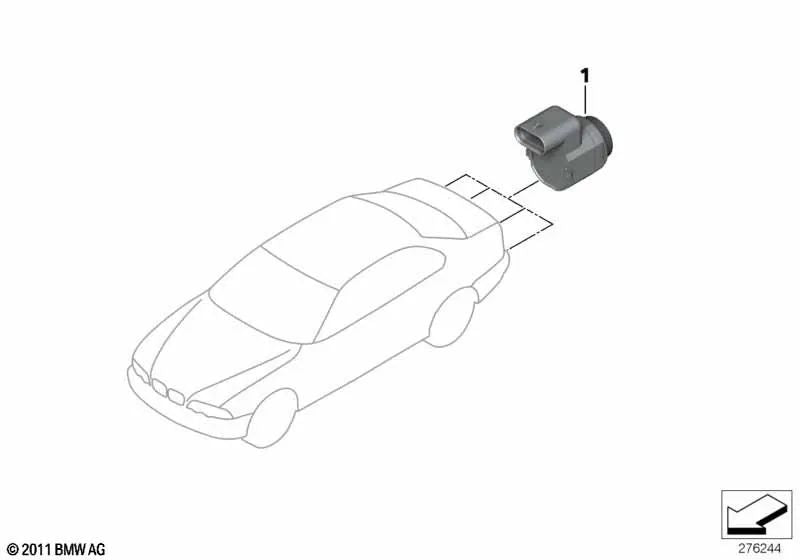 Sensor Pdc Ultrasónico Para Bmw Serie 3 E46. Original Recambios