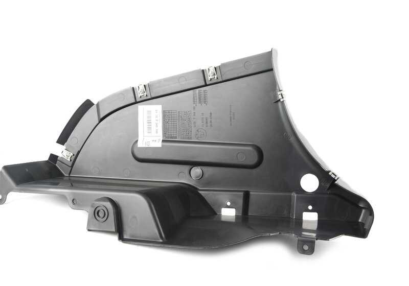 Protecteur inférieur sous le corps arrière gauche OEM 51757260769 pour BMW F32, F33, F34, F36, F82, F83. BMW d'origine.