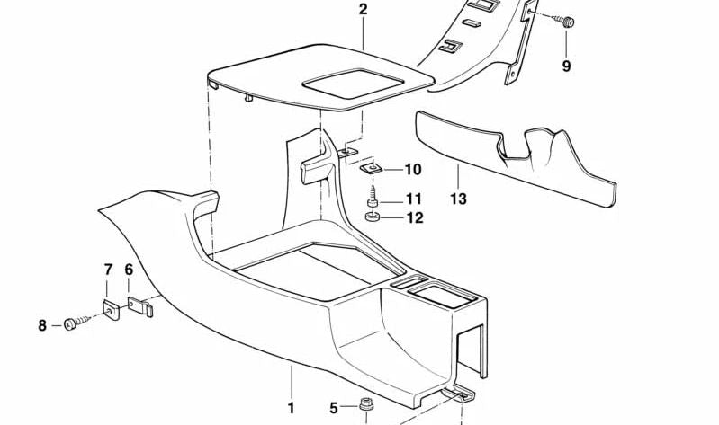 Niedrigere Speicherschale OEM 51168138070 für BMW E34, E32. Original BMW.