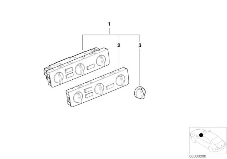 Mando Aire Acondicionado Para Bmw E46. Original Recambios