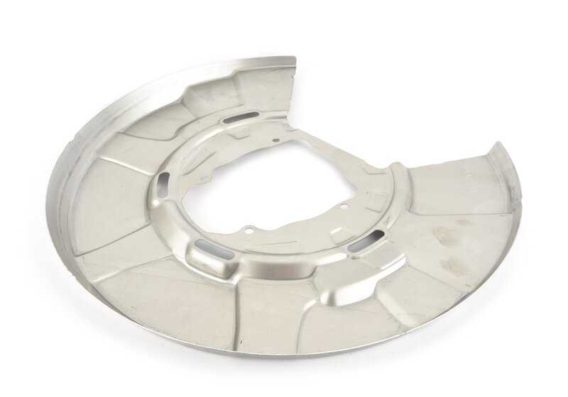 Protector de freno trasero izquierdo OEM 34216775271 para BMW F01, F02, F04. Original BMW.