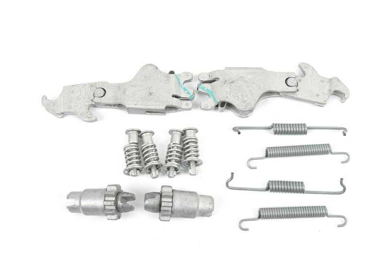 Juego de reparación zapatas de freno OEM 34212449263 para BMW F07. Original BMW.