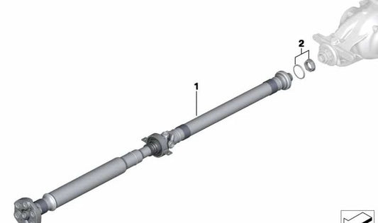 Driveshaft OEM 26107638875 for BMW F25. Original BMW.