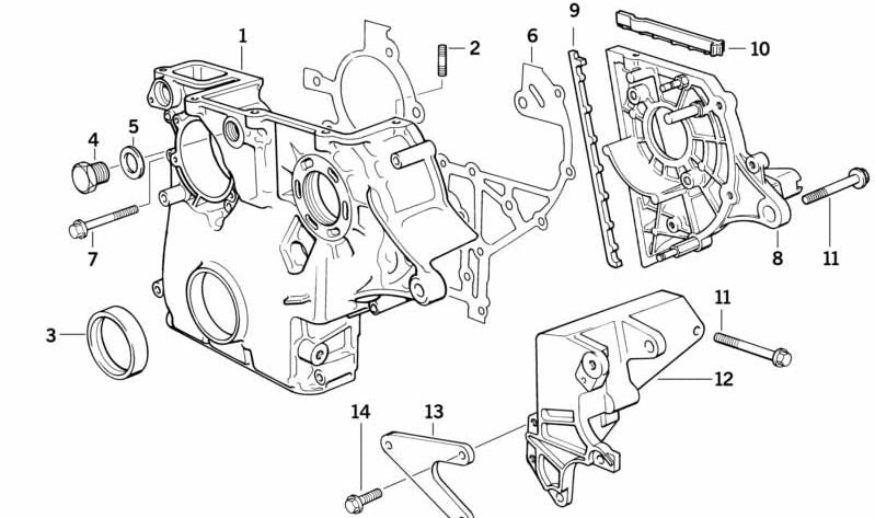 Junta de perfil para BMW Serie 3 E36, Serie 5 E34 (OEM 13512244766). Original BMW