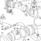 Manguito de admisión OEM 13541740931 para BMW E39, E38. Original BMW.