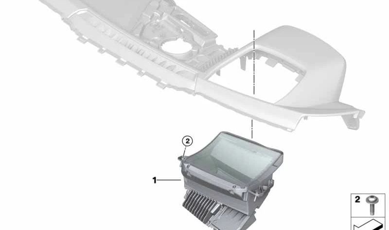 Affichage tête haute OEM 62308798837 pour BMW G05, F95, F96, G07. BMW d'origine.