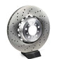 Left ventilated brake disc for BMW F87, F80, F82, F83 (OEM 34107889665). Original BMW