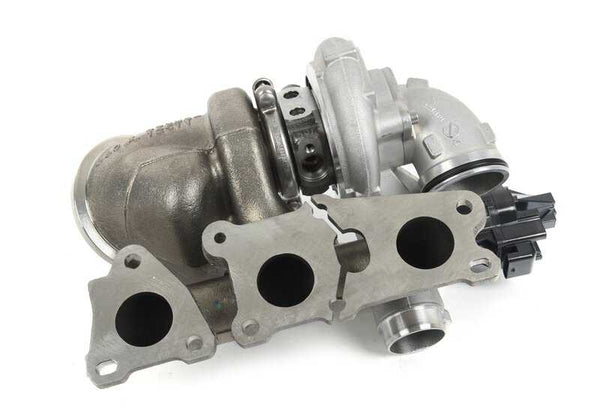 Turbocompresor con colector de escape para BMW F87N, F80, F80N, F82, F82N, F83, F83N (OEM 11657849651). Original BMW