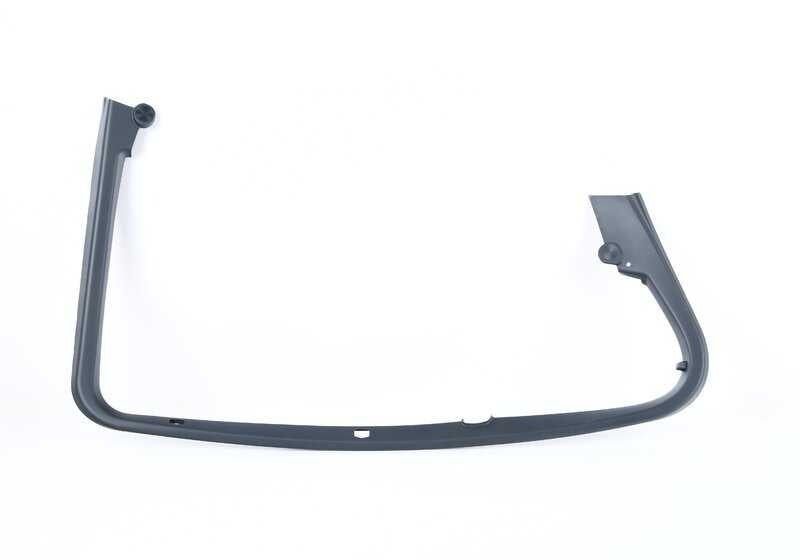 Cubierta del marco de la ventana puerta trasera izquierda para BMW F30, F80 (OEM 51357264361). Original BMW