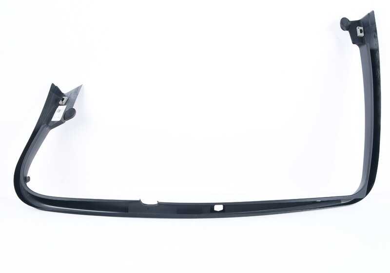 Cubierta del marco de la ventana puerta trasera izquierda para BMW F30, F80 (OEM 51357264361). Original BMW