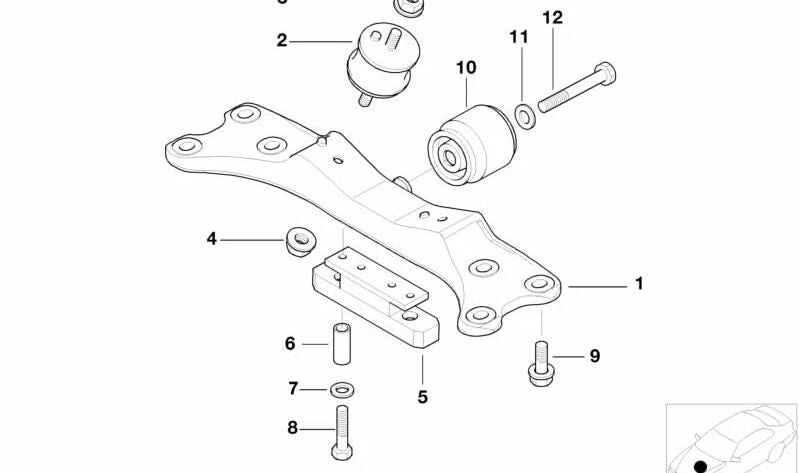 Vibration damper for BMW 3 Series E36, 5 Series E39, 7 Series E38 (OEM 33316770851). Original BMW