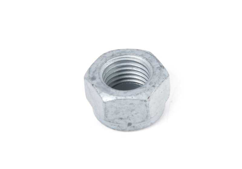 Autoblocant hexagonal nut for BMW E82, E21, E30, E36, E46, E90, E92, E93, E12, E28, E34, E39, E60, E61, E24, E63, E64, E23, E32, E38, X5 E53, Z4 E85, E86, Z8 E52 and Mini R50, R52, R53 (OEM 31106774714). Original BMW