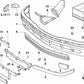 Inserto derecho para BMW Serie 3 E36 (OEM 51118122576). Original BMW