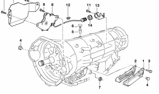 Cable Clamp for BMW 5 Series E39, 7 Series E38, 8 Series E31 (OEM 24101422451). Original BMW