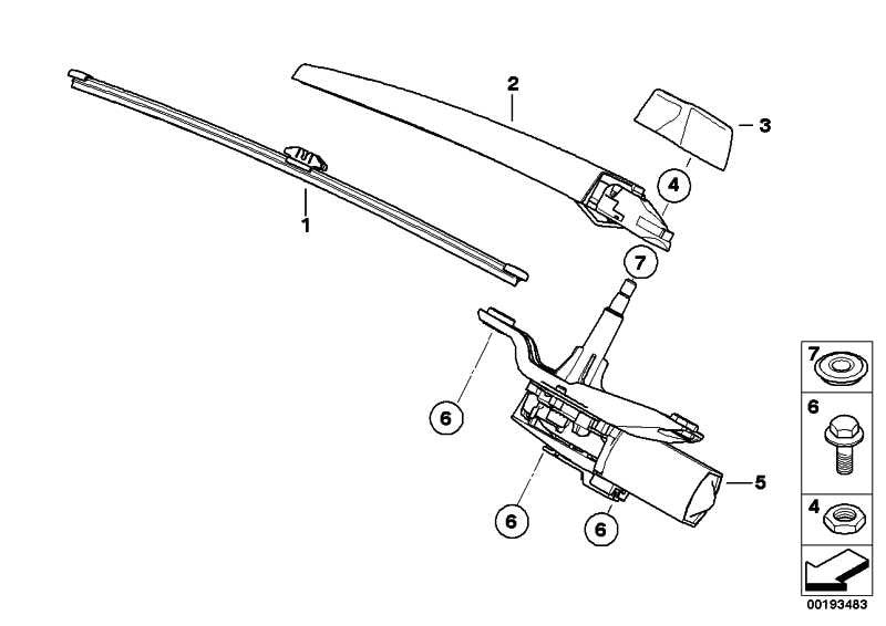 Motor Limpiaparabrisas Trasero Maletero Para Bmw E70 X5 . Original Recambios