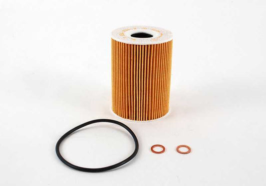 Juego de filtro de aceite para BMW E60, E61N, E63, E64 (OEM 11427840594). Original BMW