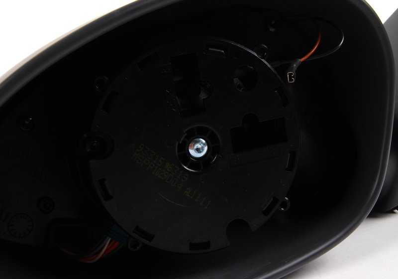 Unpainted Heated Electric Outside Mirror for BMW 3 Series E46 (OEM 51167893597). Original BMW