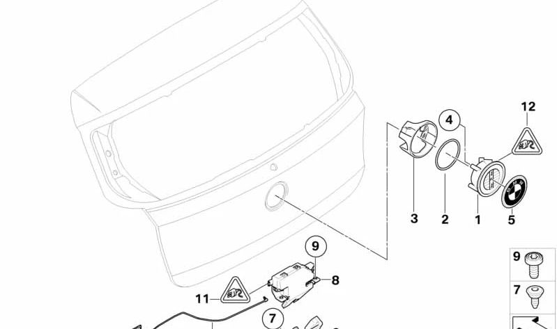 Junta para BMW Serie 1 E81, E87, E87N, Serie 6 E63, E63N, E64, E64N, Z4 E86 (OEM 51247147007). Original BMW