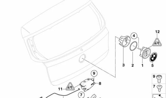 Junta para BMW Serie 1 E81, E87, E87N, Serie 6 E63, E63N, E64, E64N, Z4 E86 (OEM 51247147007). Original BMW