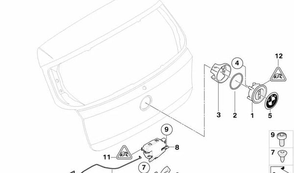 Junta para BMW Serie 1 E81, E87, E87N, Serie 6 E63, E63N, E64, E64N, Z4 E86 (OEM 51247147007). Original BMW