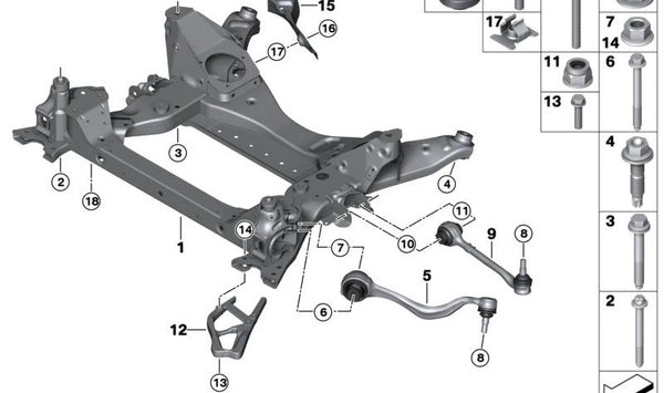 Escudo térmico para BMW X3 F97, G01, X4 F98, G02 (OEM 31146882662). Original BMW